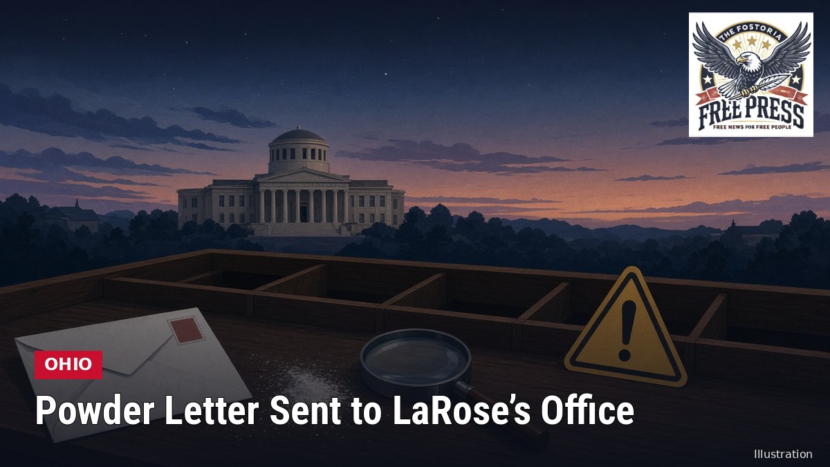 Illustration: OHIO | Powder-Filled Letter Addressed to Secretary of State LaRose's Office Intercepted as Federal Probe of Mailings to Election Offices Widens